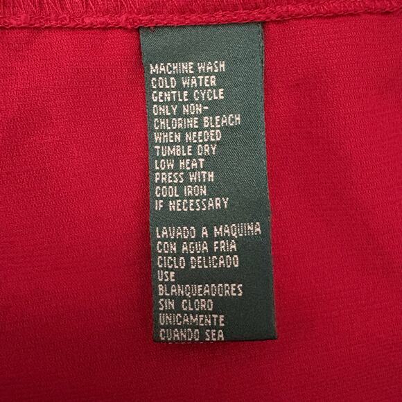 Vintage Ralph Lauren Dry Goods Co Red Fly Fishing Shirt Made in Hong Kong Sz S - Picture 8 of 11